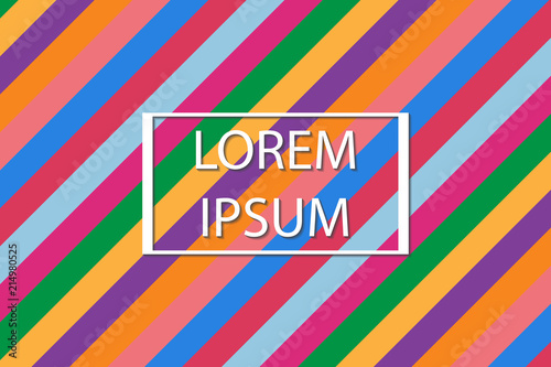 Wallpaper Mural Colorful striped background. Vector illustration Torontodigital.ca