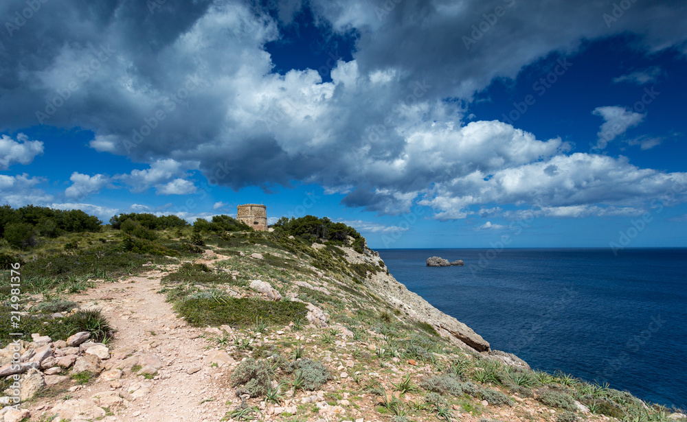 The beautiful rugged shoreline of Mallorca island is something worth hiking.