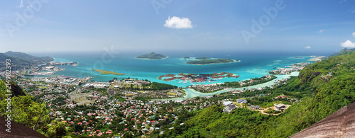 Panoramique de Mahé, Seychelles.