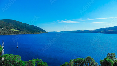 Wallpaper Mural Loch Ness in the Scottish Highlands - the most famous lake in Scotland - aerial view Torontodigital.ca