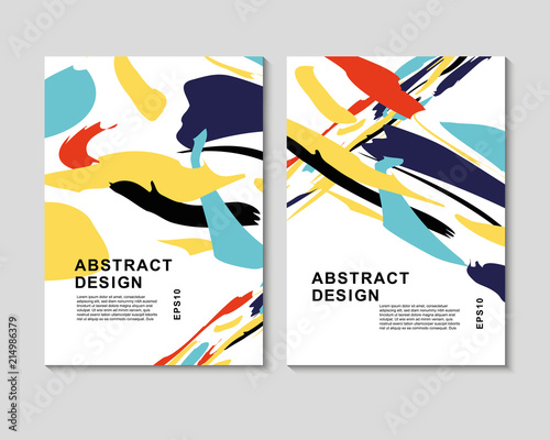 The abstract colorful background