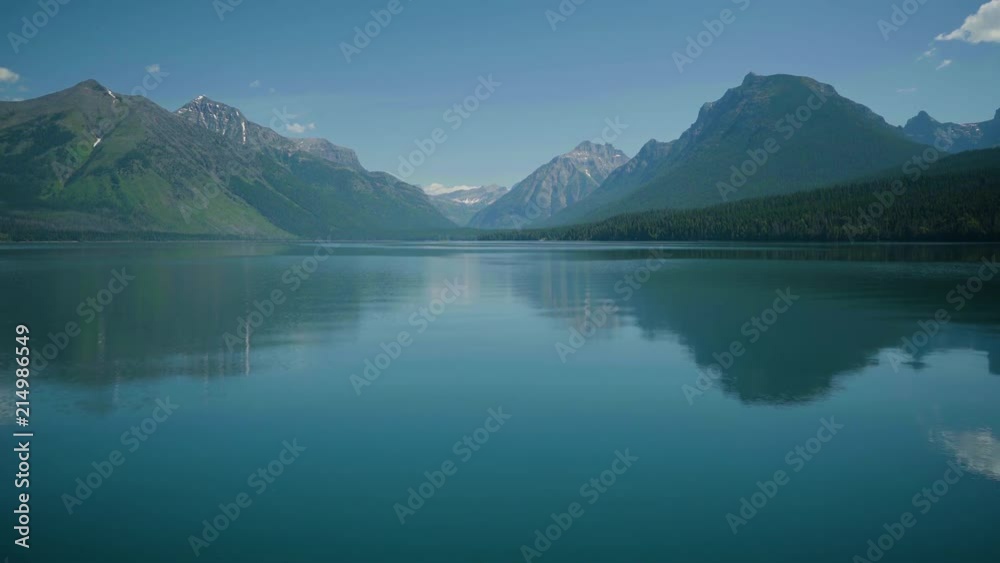 Glacier National Park from a ferry on Lake McDonald, Montana USA. Glacier National Park from a ferry on Lake McDonald, Montana USA.