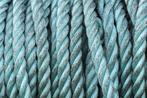 Rolled Turquoise Braided Ship Rope