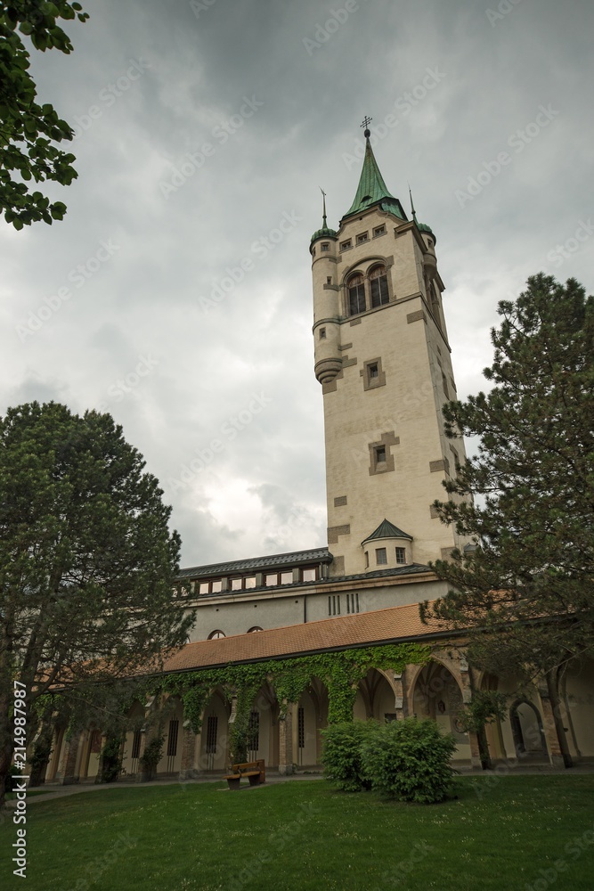 St. Mary church built for silver mine workers in Schwaz, Tyrol, Austria