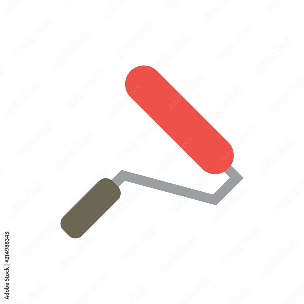 Paintbrush Roller simple vector illustration Paintbrush Roller simple vector illustration