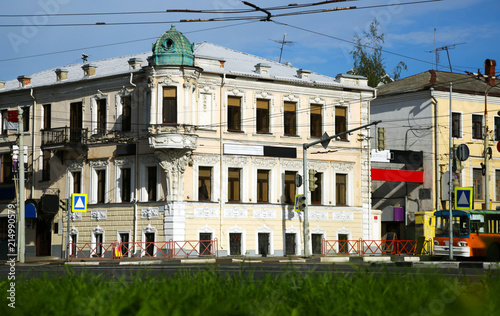 Old residential area in Yaroslavl, Russia