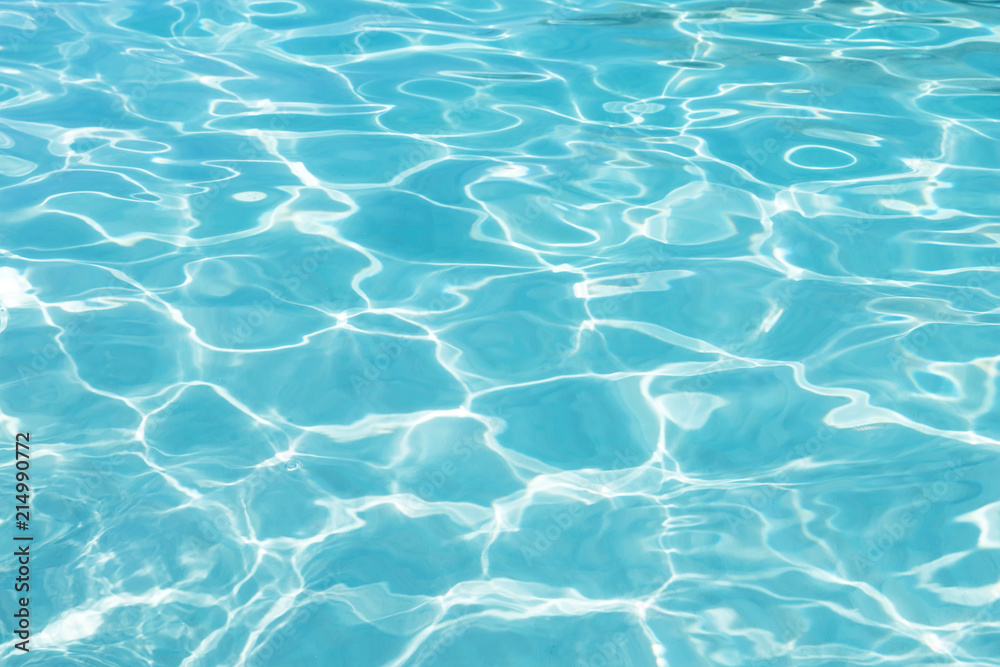 Obraz premium Shining blue water ripple background