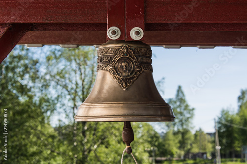 Church bell with ornament photo