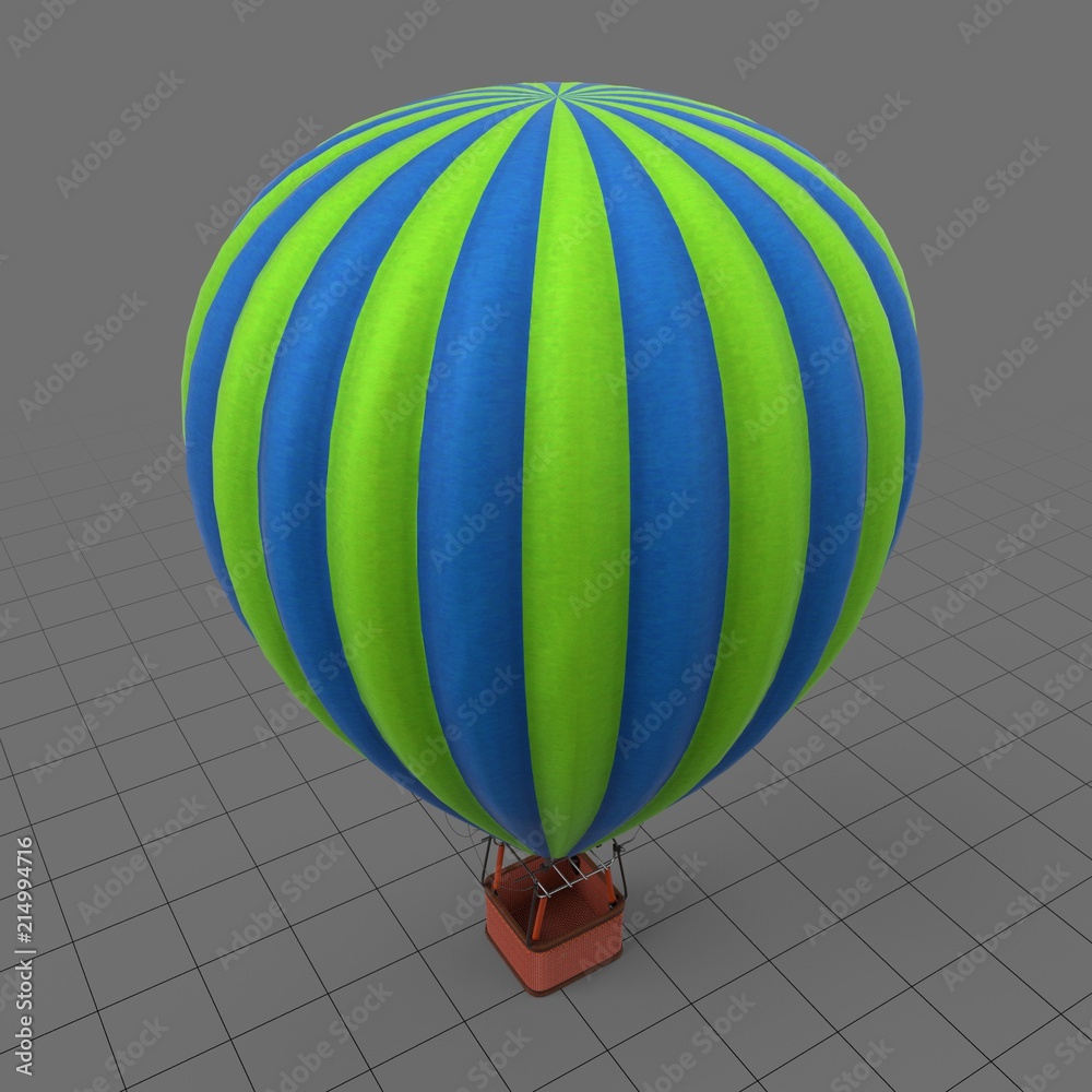 Hot air balloon Stock 3D asset | Adobe Stock