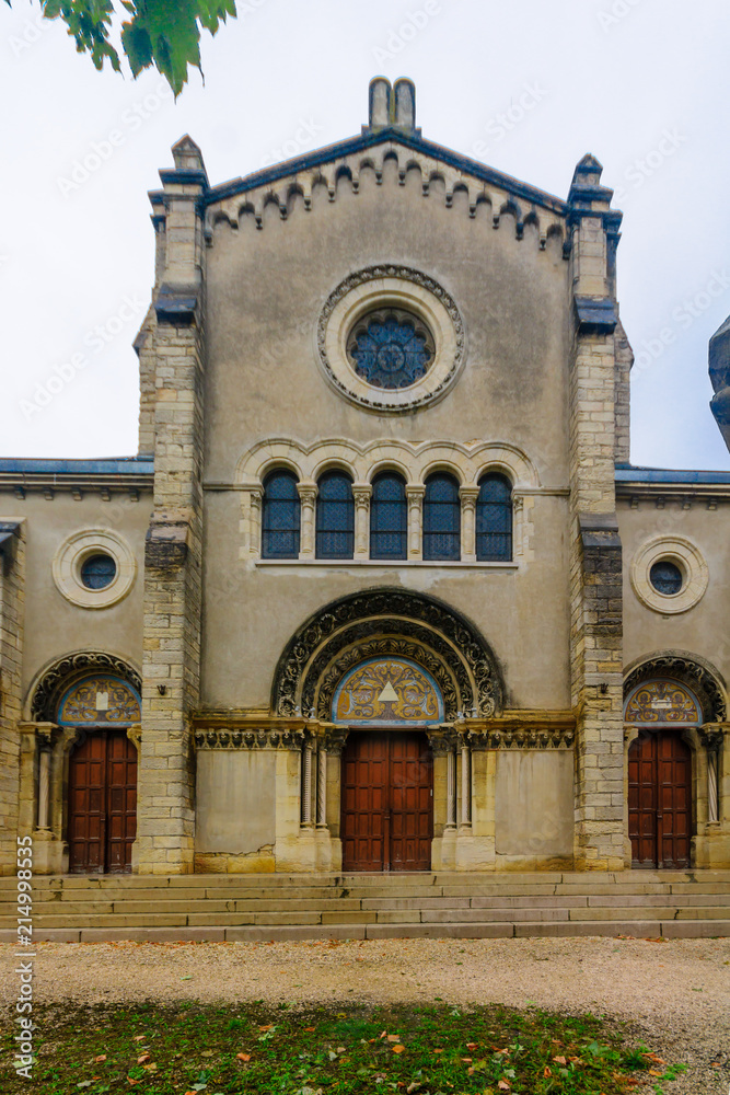 The synagogue building in Dijon