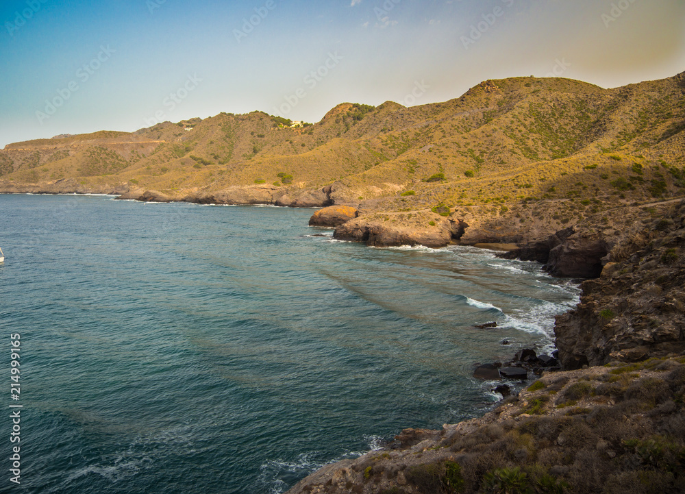Fototapeta premium coast of Cartagena in the part of Calblanque