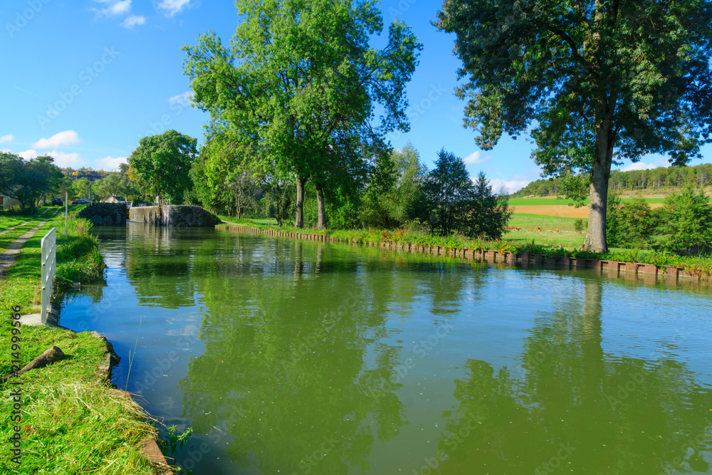 View of the Burgundy Canal