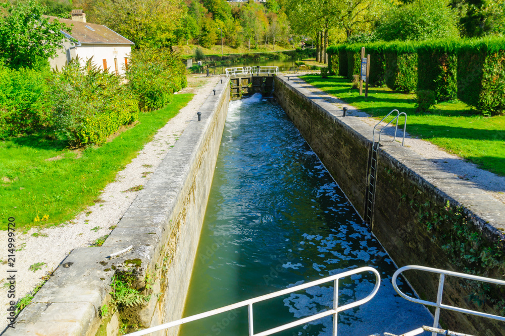 View of the Burgundy Canal