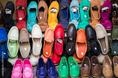 Colored shoes Positano