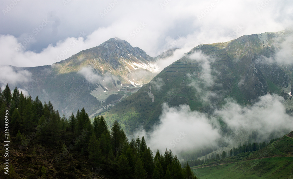 Cloudy day at the mountains