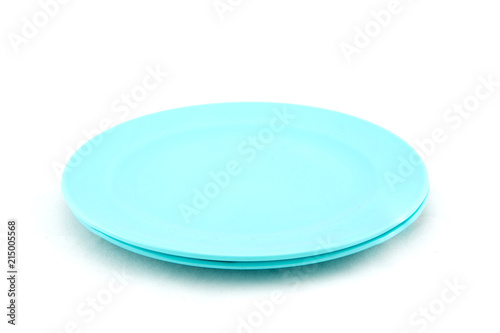 plastic dish on white background.