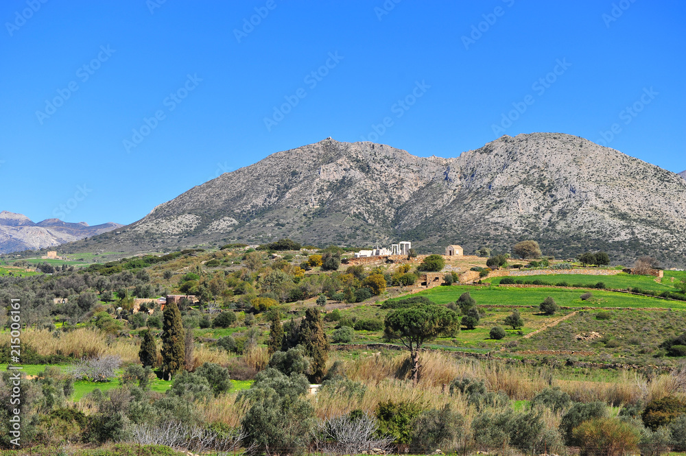 Demeter temple and natural landscape, Naxos