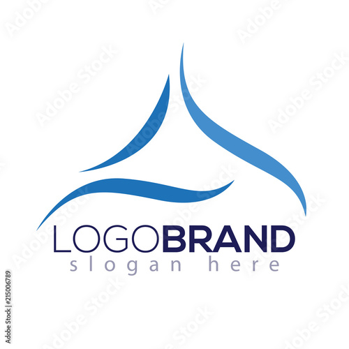 A abstract letter logo element. A Letter logo template
