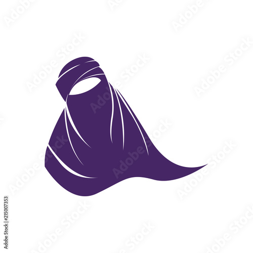 Hijab. Hijab Logo. Hijab Store Logo. Hijab Icon. Hijab vector Illustration. Niqab.