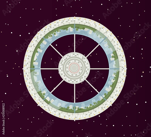 circular wheel space station
