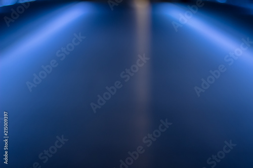 abstract dark and blue reflection background of neon light modern concept environment with empty space for copy or text 