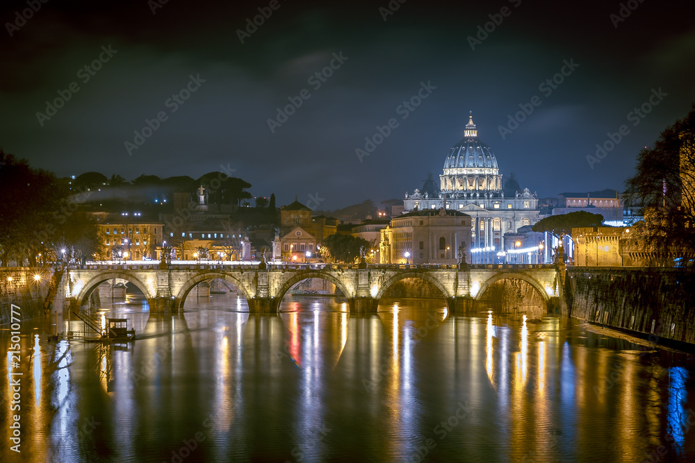 Fototapeta premium Rome at night