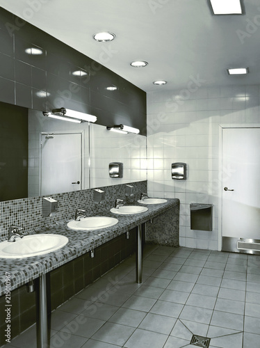 Quadro em tela wc public water closet