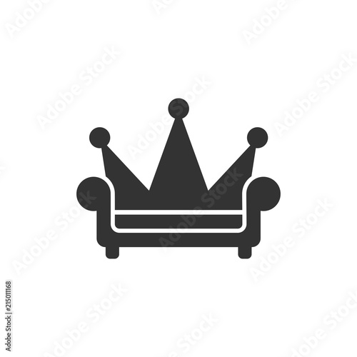 Crown logo. Kingdom Icon. Empire symbol. Vector eps 08.