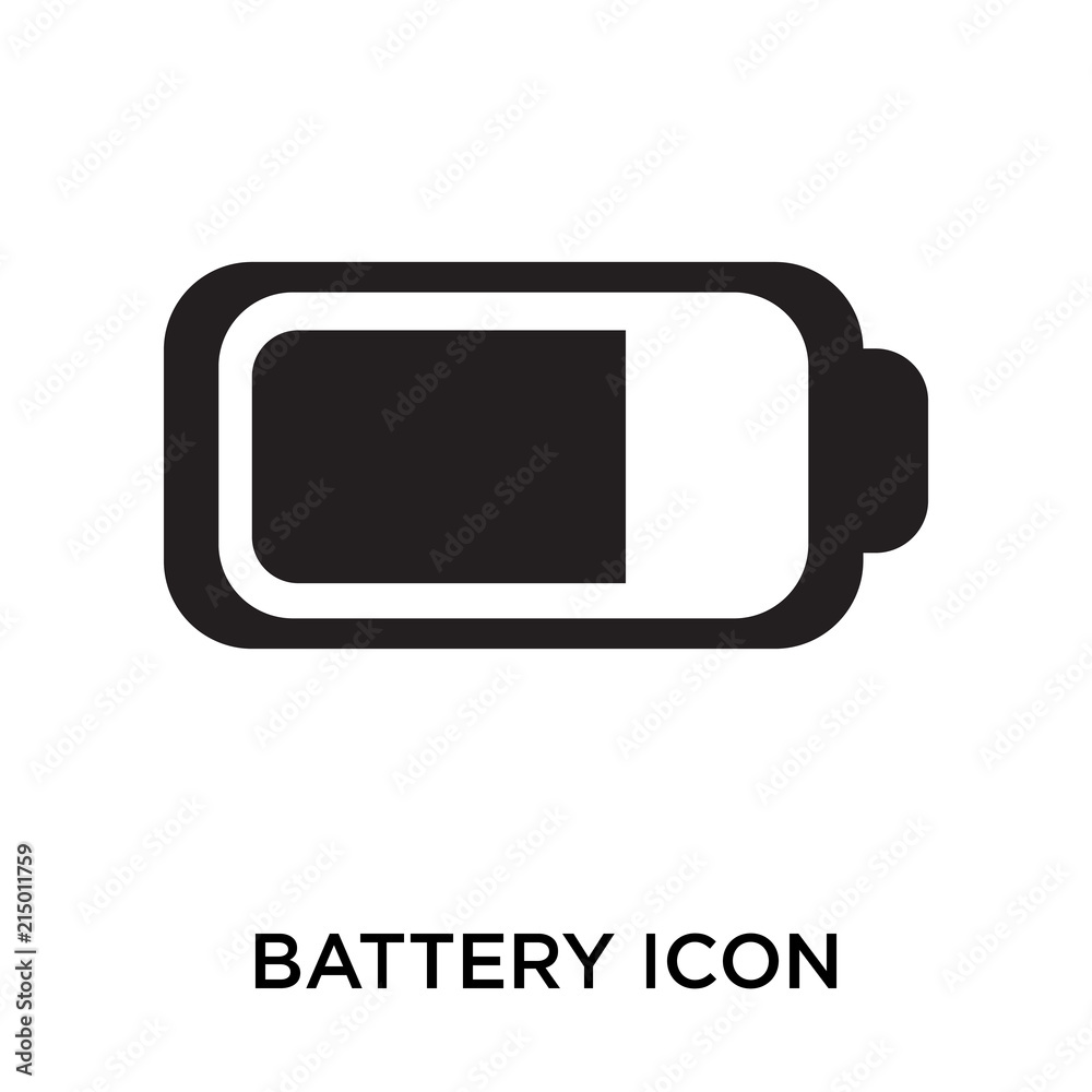 battery icons isolated on white background. Modern and editable battery icon. Simple icon vector illustration.