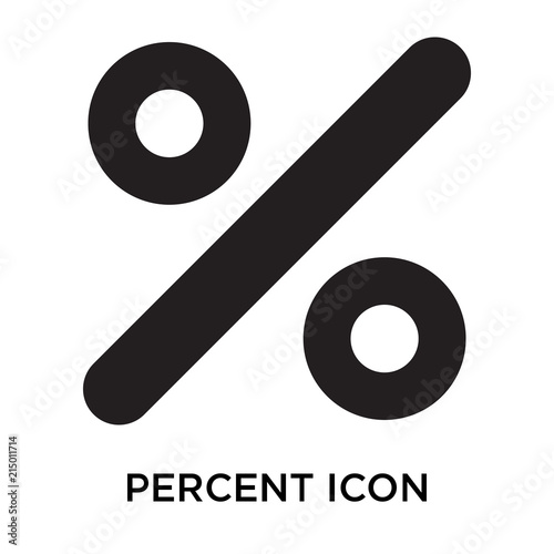 percent icons isolated on white background. Modern and editable percent icon. Simple icon vector illustration.