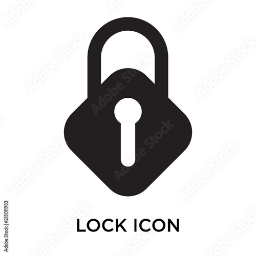 lock icons isolated on white background. Modern and editable lock icon. Simple icon vector illustration.