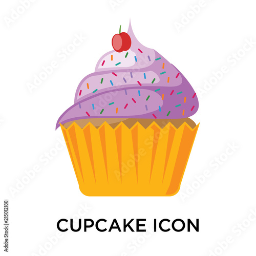 cupcake icons isolated on white background. Modern and editable cupcake icon. Simple icon vector illustration.