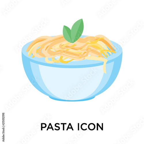 pasta icons isolated on white background. Modern and editable pasta icon. Simple icon vector illustration.