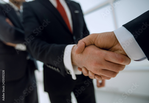 business background.business handshake business partners