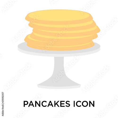 pancakes icons isolated on white background. Modern and editable pancakes icon. Simple icon vector illustration.