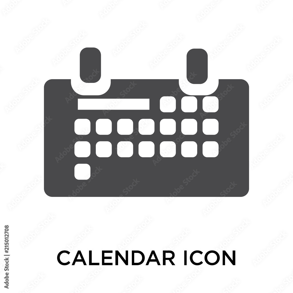 calendar icon on white background. Modern icons vector illustration. Trendy calendar icons calendar icon on white background. Modern icons vector illustration. Trendy calendar icons