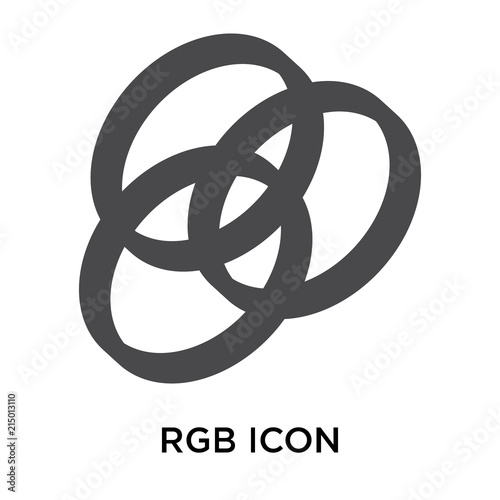 rgb icon on white background. Modern icons vector illustration. Trendy rgb icons