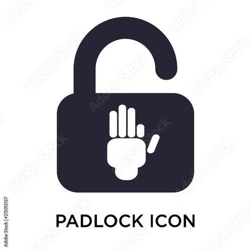 padlock icon on white background. Modern icons vector illustration. Trendy padlock icons