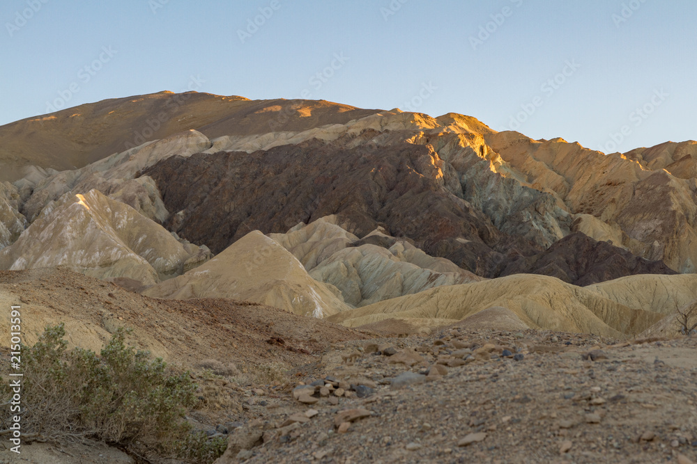 The Colors and Texture of Rocks and Sand on Twenty Mule Team Road, Death Valley