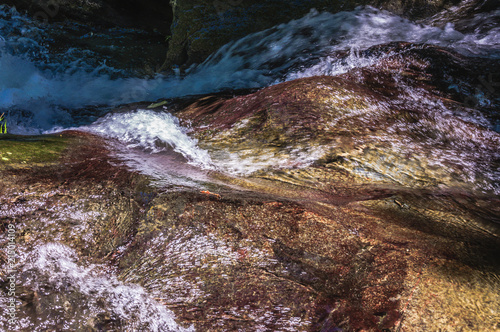 Valley, water and stones scenery  