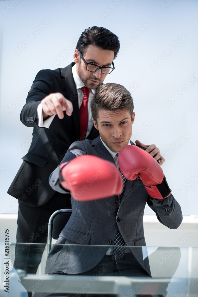 businessmen are preparing for battle businessmen are preparing for battle