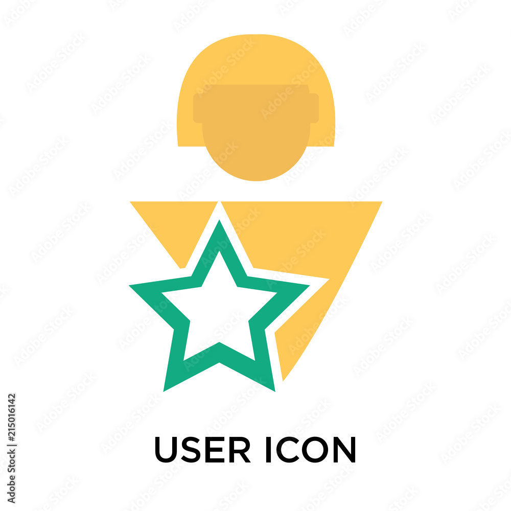 User icon vector sign and symbol isolated on white background, User logo concept User icon vector sign and symbol isolated on white background, User logo concept