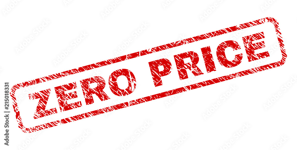 ZERO PRICE stamp seal print with grunge style. Red vector rubber print of ZERO PRICE label with retro texture. Text label is placed inside rounded rectangle frame. ZERO PRICE stamp seal print with grunge style. Red vector rubber print of ZERO PRICE label with retro texture. Text label is placed inside rounded rectangle frame.
