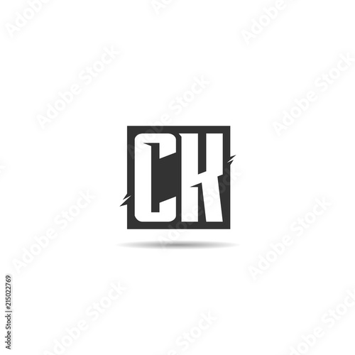 Initial Letter CK Logo Template Design