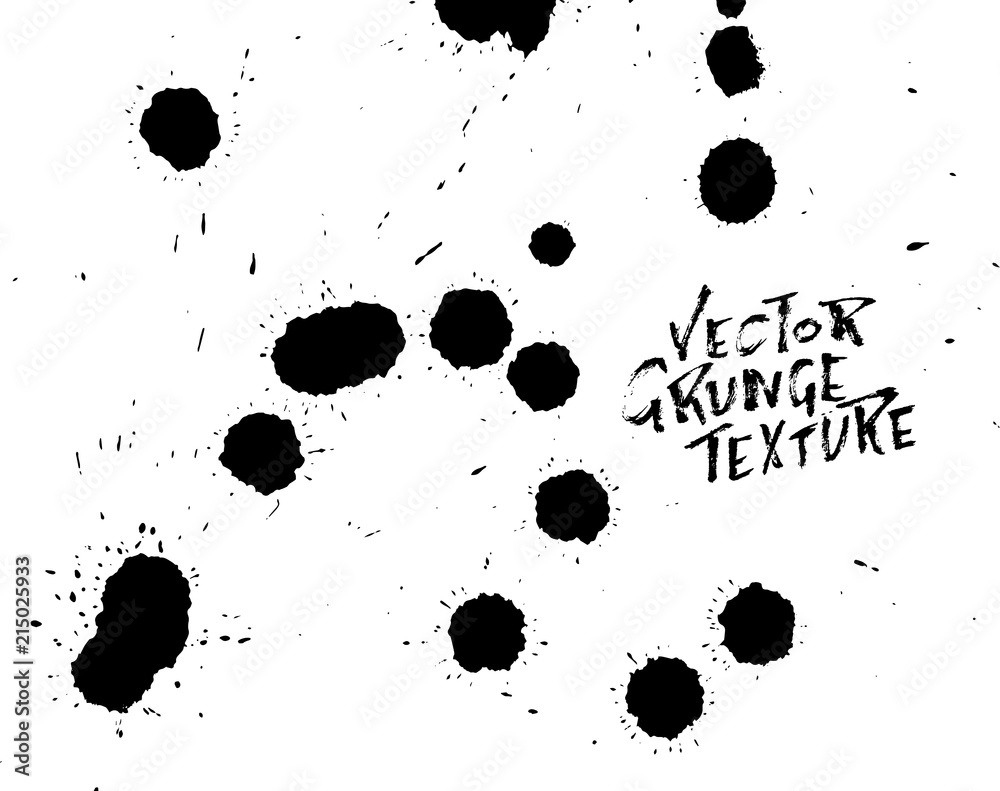 Handdrawn grunge texture. Abstract ink drops background. Black and white grunge illustration. Vector watercolor artwork pattern. Handdrawn grunge texture. Abstract ink drops background. Black and white grunge illustration. Vector watercolor artwork pattern.
