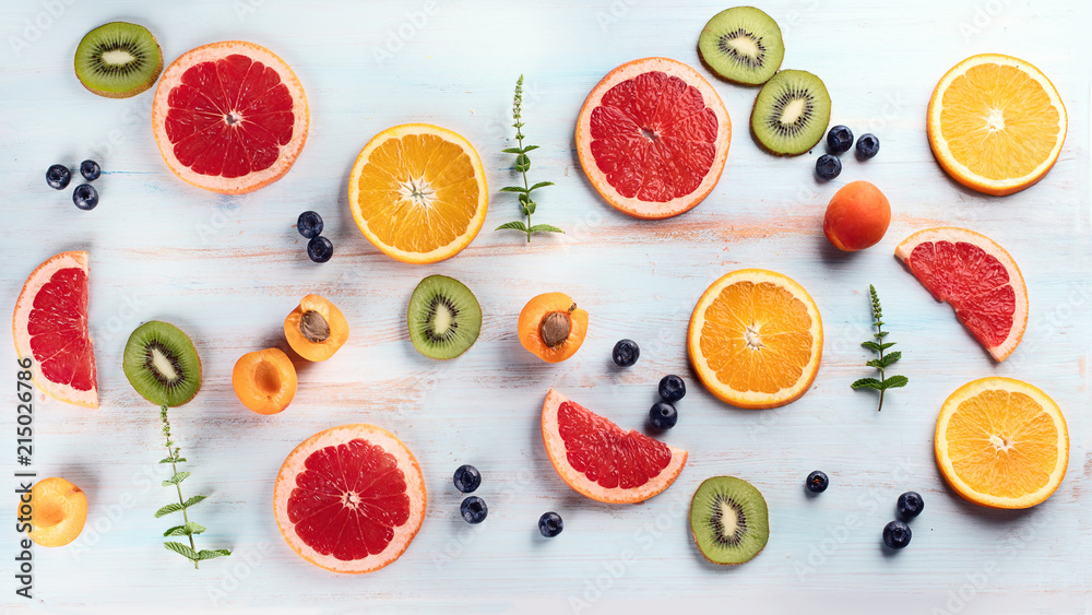 Colorful fruit pattern Colorful fruit pattern