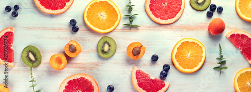 Colorful fruit pattern