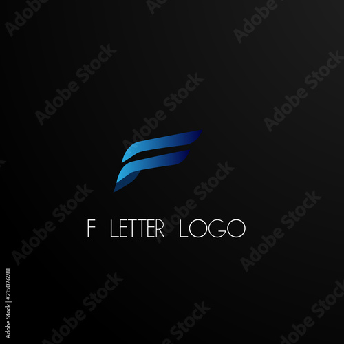 f letter logo concept, abstract  logo, sign, symbol or mark for car, technology product or business company vector logo design