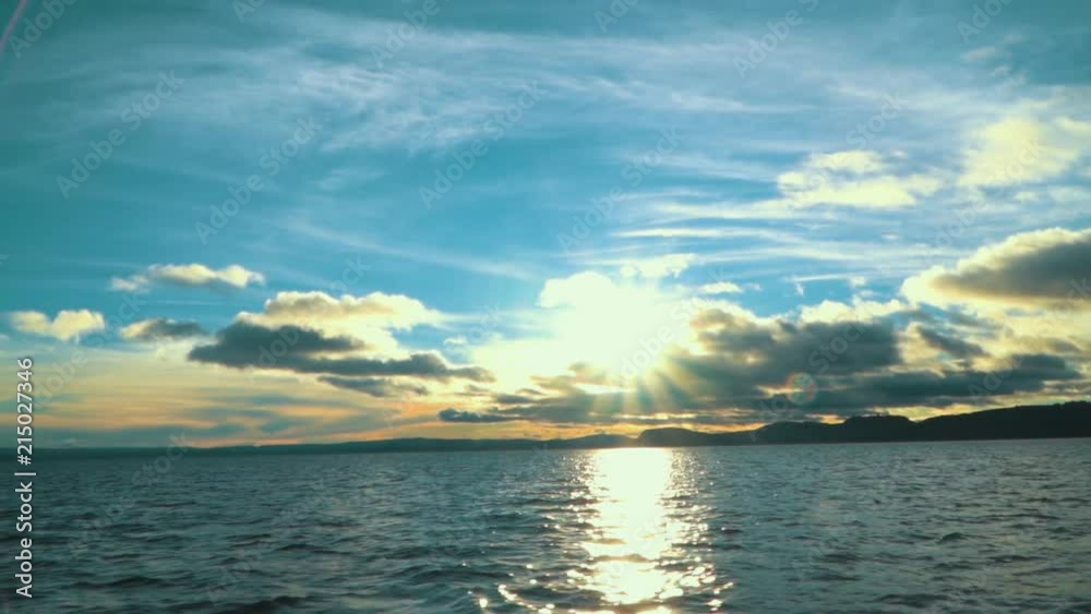 Sunset on a lake Sunset on a lake