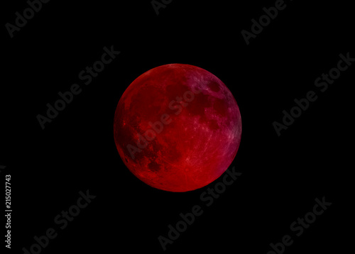 Blood Moon eclipse. 